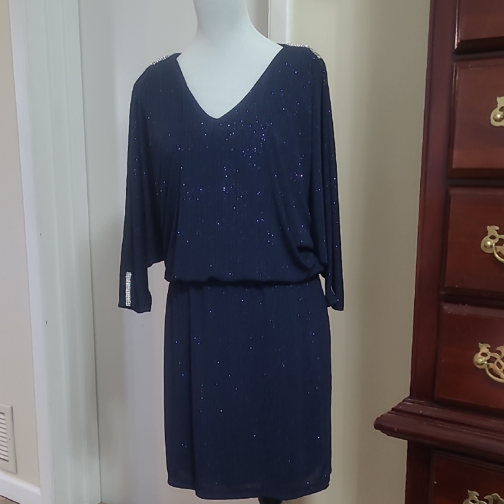 MSK Midnight Blue Dress Size 8